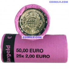 Germany 2012 roll 2 euro "10 years of the Euro" F mint (x25 coins)