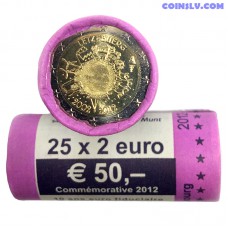 Luxembourg 2 euro roll 2012 - 10 years of the Euro