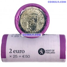 Finland 2 Euro roll 2013 - 125th anniversary of the Nobel laureate Frans Eemil Sillanpää (x25 coins)
