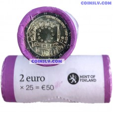 Finland 2015 roll (2 Euro x25 coins) "The 30th anniversary of the EU flag"