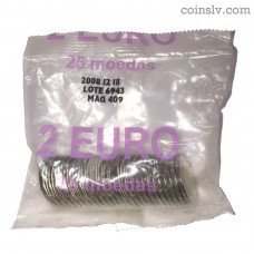 Portugal 2 euro bank original bag 2009 "10 years of economic and monetary union" (X25 coins)