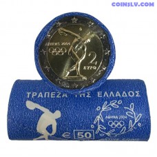 Greece 2 Euro roll 2004 "Olympic Games in Athens 2004" (x25 coins)