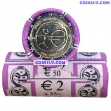 Belgium 2 Euro roll 2009 "10 years of economic and monetary union (EMU)" (X25 coins)