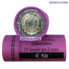 Slovenia 2015 roll 2 Euro - The 30th anniversary of the EU flag (x25 coins)