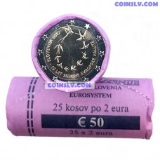 Slovenia 2017 roll 2 Euro - The 10th anniversary of the euro in Slovenia (x25 coins)