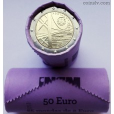 Portugal 2 euro roll 2016 "50 years of the first bridge of the Tejo River" (X25 coins)