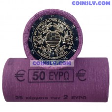 Greece 2 Euro roll 2021 - 200 years since the Greek Revolution (X25 coins)