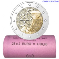 *PRESALE!* Cyprus 2 Euro roll 2022 - 35 years of the Erasmus programme (X25 coins)