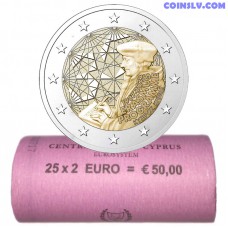 Cyprus 2 Euro roll 2022 - 35 years of the Erasmus programme (X25 coins)