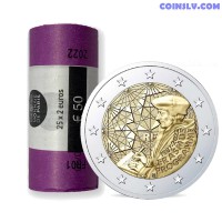 *PRESALE!* France 2 Euro roll 2022 - 35 years of the Erasmus programme (X25 coins)