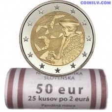 Slovakia 2 Euro roll 2022 - 35 years of the Erasmus programme (X25 coins)
