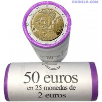 Spain 2 Euro roll 2022 "500 years of the first circumnavigation of the world" (x25 coins) 