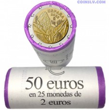 Spain 2 Euro roll 2022 "Garajonay National Park" (x25 coins)