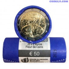 France 2023 roll 2 Euro "Rugby" (x25 coins)