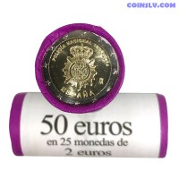 Испания 2024 ролл 2 Евро "200 лет Национальной полиции" (x25 монет)