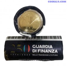 Италия ролл 2 Евро 2024 "250 лет финансовой гвардии" (x25 монет) *Special Edition