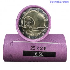 Slovenia 2024 roll 2 Euro "National and University Library" (x25 coins)