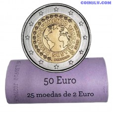 Португалия 2 евро ролл 2025 - Устойчивое развитие, 25 монет UNC