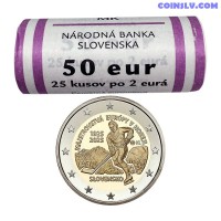 *PRESALE* Slovakia 2 Euro roll 2025 "Ice Hockey European Championship" (x25 coins)