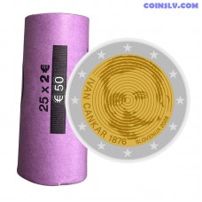 Slovenia 2 Euro Roll 2026 - 150th Anniversary of the Birth of Ivan Cankar (25 Coins UNC) Slovenia 2 Euro Roll 2026 - 150th Anniversary of the Birth of Ivan Cankar (25 Coins UNC)