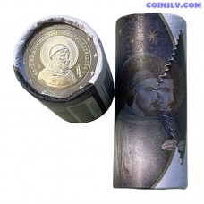 italy 2 euro 2026 saint francis of assisi special mint roll first issue 25 coins