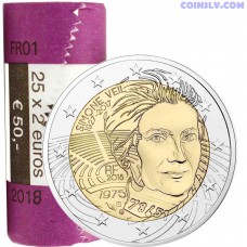 France 2 Euro roll (x25 coins) 2018 - Simone Veil