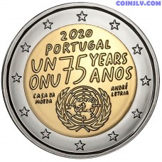 2 Euro Portugal 2020 - 75th anniversary of the United Nations
