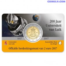 2 Euro Belgium 2017 "200th anniversary of the University of Liège" (NL version coincard)