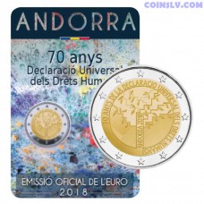 2 Euro Andorra 2018 - 70 years of the Universal Declaration of Human Rights