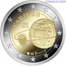 2 Euro Belgium 2018 - 50th Anniversary of the launch of the ESRO-2B satellite (only coin)
