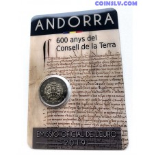 2 Euro Andorra 2019 - 600 Years of the Consell de la Terra