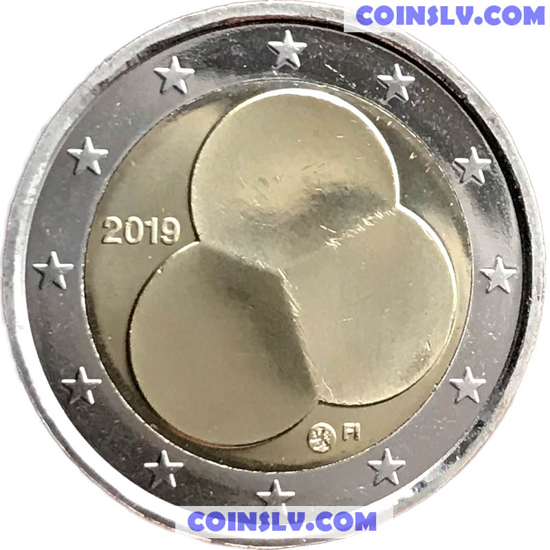 2019 Finland € 2 Euro UNC Uncirculated Coin 1919 Constitution Act 100 Years 