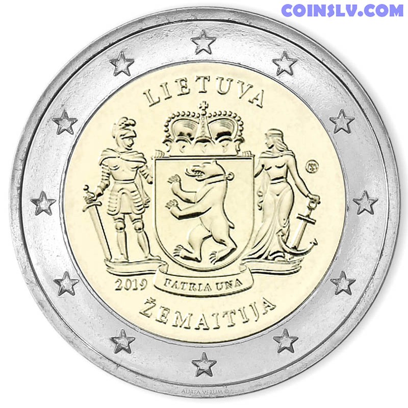 Lithuania 2 euro commemorative 2019 Samogotia UNC 