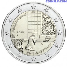 2 Euro Germany 2020 - 50 years of the Warsaw genuflection (F)