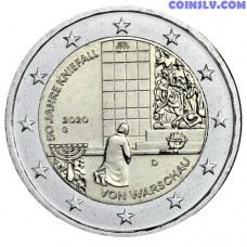 2 Euro Germany 2020 - 50 years of the Warsaw genuflection (G)