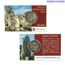 Coincard 2 Euro Malta 2020 - Pre-historic Temples of Skorba