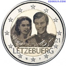 2 Euro Luxembourg 2021 - Marriage of Grand Duke Henri (foto)