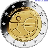 2 euro Germany 2009 "10 years of Economic and monetary union" (D)