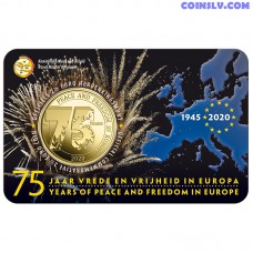 2.5 Euro Belgium 2020 - 75 years of peace and freedom in Europe