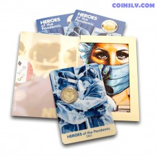2 Euro Malta 2021 - Heroes of the Pandemic (BU coincard)
