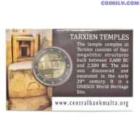 Coincard 2 Euro Malta 2021 - Tarxien (with mintmark)