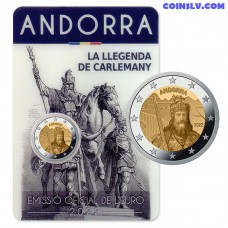 2 Euro Coincard Andorra 2022 - The legend of Charlemagne