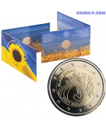 2 Euro Estonia 2022 - Slava Ukraini - Ukraine Freedom (Coincard)