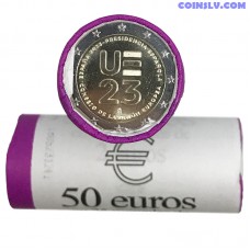 Spain 2 Euro roll 2023 "The Spanish Presidency of the Council of the EU" (x25 coins)