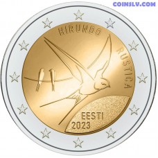 2 Euro Estonia 2023 "The Estonian national bird – the barn swallow"