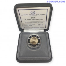 2 Euro Cyprus 2023 "The 60th anniversary of the foundation of the Central Bank of Cyprus" (PROOF)