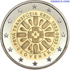 2 Euro Slovakia 2023 "100th anniversary of the first blood transfusion in Slovakia"