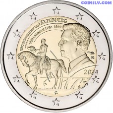 2 Euro Luxembourg 2024 "175 th anniversary of the death of the Grand Duke Guillaume II"