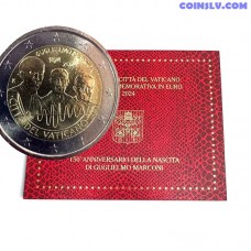2 euro vatican 2024 guglielmo marconi bu commemorative coin