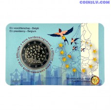 2 Euro Belgium 2024 "Presidency of the EU Council" (NL version coincard)